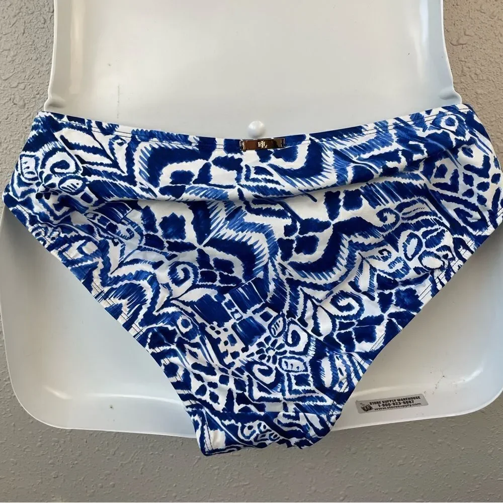 NWT Lauren Ralph Lauren Tankini Swim Top and Matching Bottoms Sizes 8,10,or 16